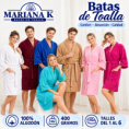 MARIANA K BATA TOALLA PURO ALGODON PESADO TALLES 1 al 4